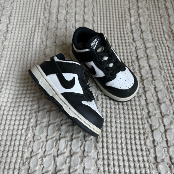 Nike Other - Nike Panda Sneakers Toddler 6c Black White Trendy VGUC
